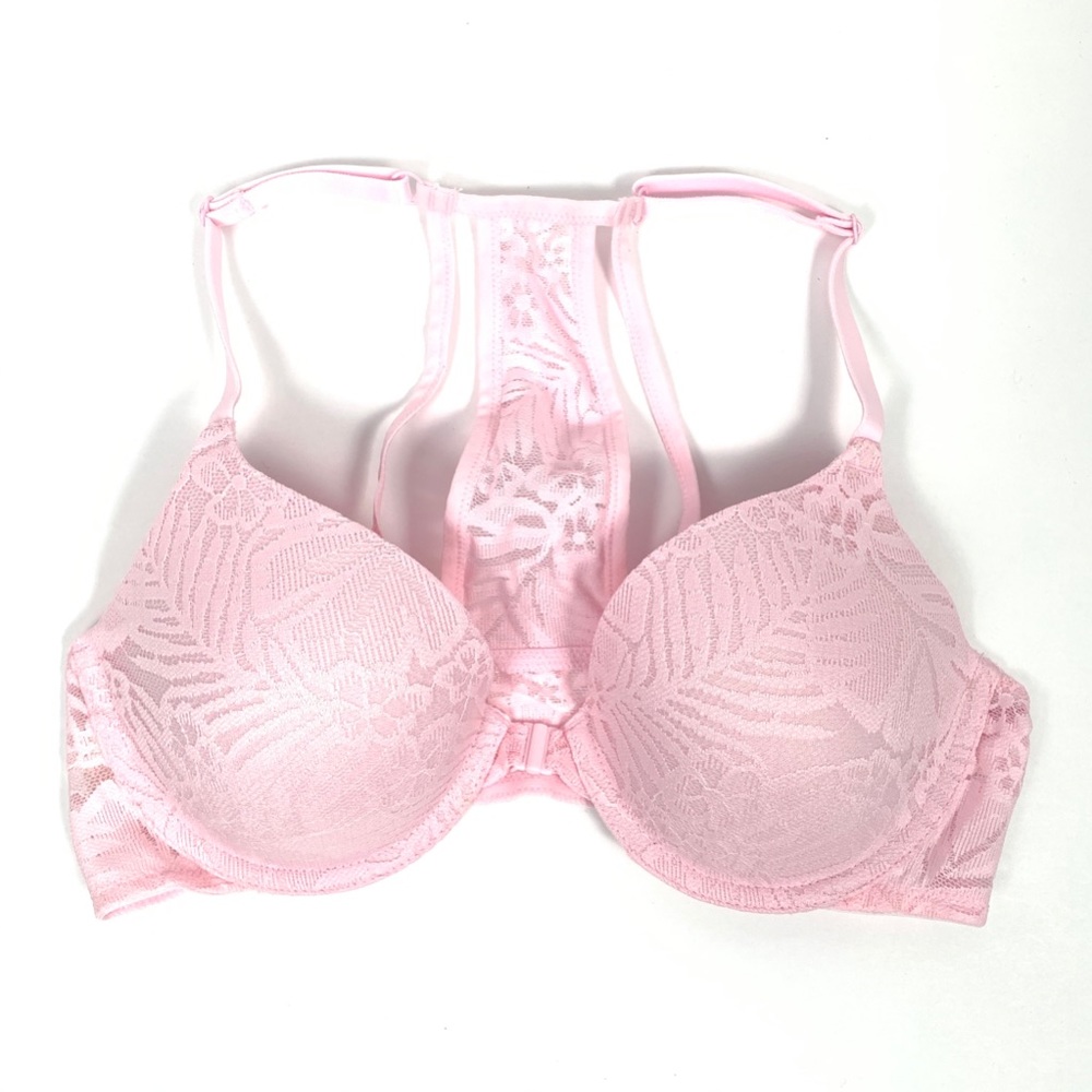 PINK NEW Pink Lightly Lined Racerback Bra